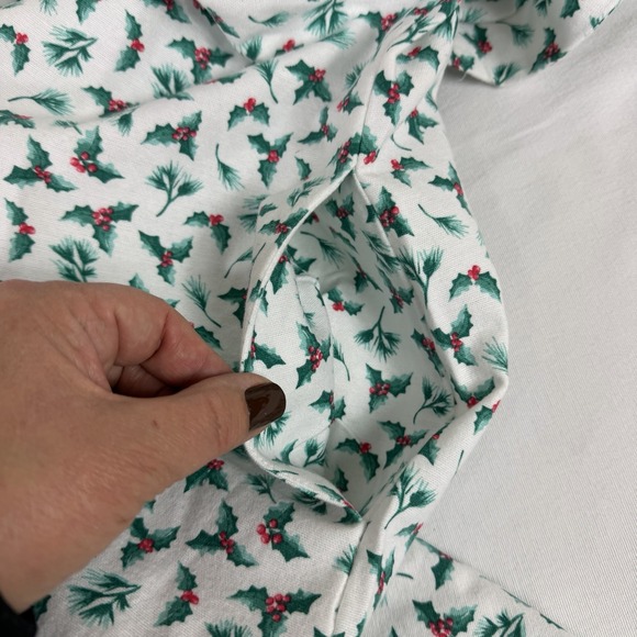 Tuckernuck Petite Plume Delphine Christmas Holly Nightgown L Pajamas NWT $108 - Picture 4 of 10